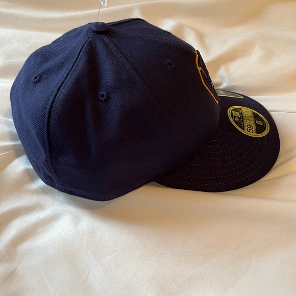 Milwaukee Brewers New Era 59 Fifty Contoured Crown Curved Visor Hat NWT - Picture 5 of 12